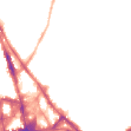 Night-time road noise heatmap for NG3 1NP