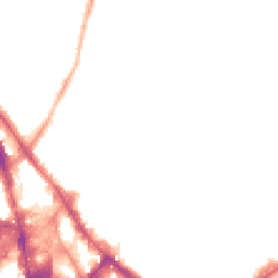 Night-time road noise heatmap for NG3 1NS