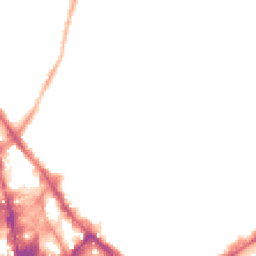 Night-time road noise heatmap for NG3 1NT