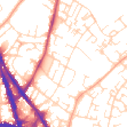 Daytime road noise heatmap for NG3 1NZ
