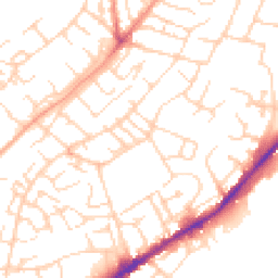 Daytime road noise heatmap for NG3 2LD