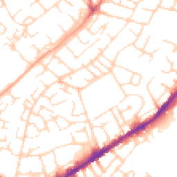 Daytime road noise heatmap for NG3 2LE