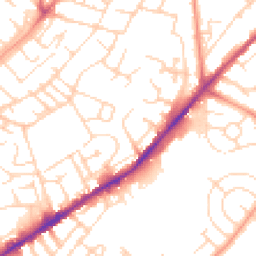 Daytime road noise heatmap for NG3 2NU