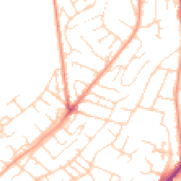 Daytime road noise heatmap for NG3 3AR