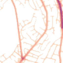 Daytime road noise heatmap for NG3 3DD