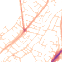 Daytime road noise heatmap for NG3 3EH