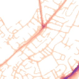 Daytime road noise heatmap for NG3 3NE