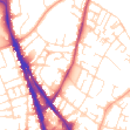 Daytime road noise heatmap for NG3 4EL