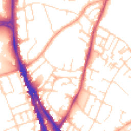 Daytime road noise heatmap for NG3 4GZ