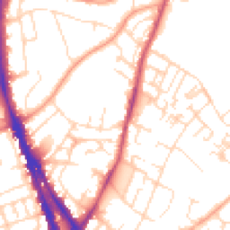Daytime road noise heatmap for NG3 4HE