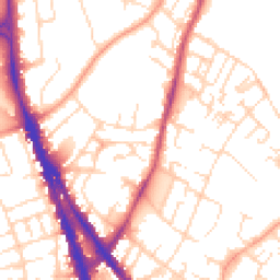 Daytime road noise heatmap for NG3 4HJ