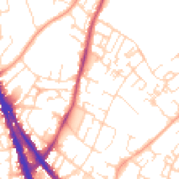 Daytime road noise heatmap for NG3 4QG