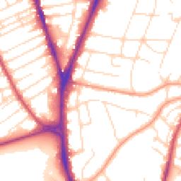 Daytime road noise heatmap for NG3 5BX