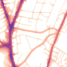 Daytime road noise heatmap for NG3 5DF