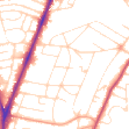 Daytime road noise heatmap for NG3 5DT