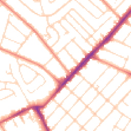 Daytime road noise heatmap for NG3 5JP