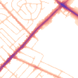Daytime road noise heatmap for NG3 5LD