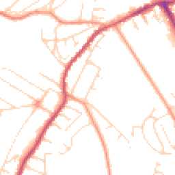 Daytime road noise heatmap for NG3 5LW