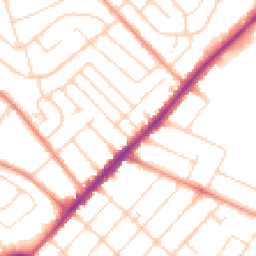 Daytime road noise heatmap for NG3 5PZ