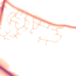Daytime road noise heatmap for NG3 5XF