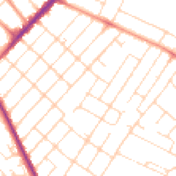 Daytime road noise heatmap for NG3 6BU
