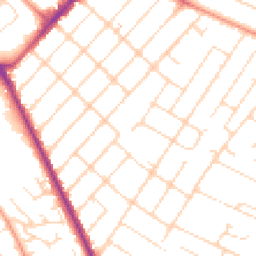 Daytime road noise heatmap for NG3 6DB