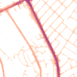 Daytime road noise heatmap for NG3 6DE