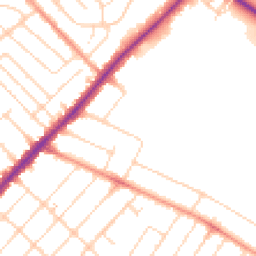 Daytime road noise heatmap for NG3 6DQ