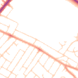 Daytime road noise heatmap for NG3 6DS