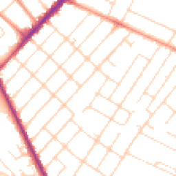 Daytime road noise heatmap for NG3 6EH