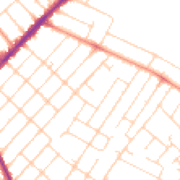 Daytime road noise heatmap for NG3 6EN