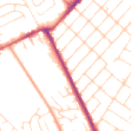 Daytime road noise heatmap for NG3 6GN