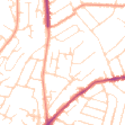 Daytime road noise heatmap for NG3 6NA
