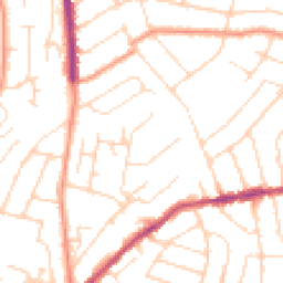 Daytime road noise heatmap for NG3 6NP
