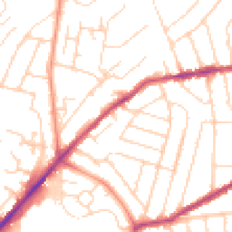 Daytime road noise heatmap for NG3 7BA