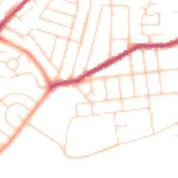 Daytime road noise heatmap for NG3 7BE