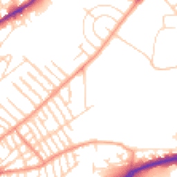 Daytime road noise heatmap for NG3 7DP