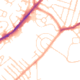 Daytime road noise heatmap for NG3 7DX