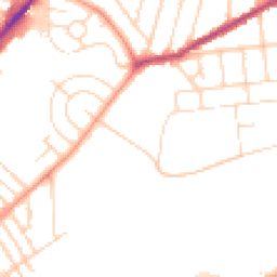 Daytime road noise heatmap for NG3 7EB