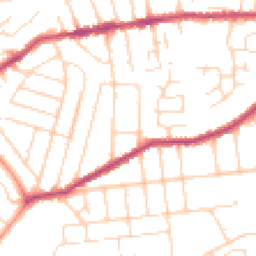 Daytime road noise heatmap for NG3 7GF