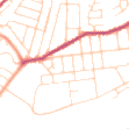 Daytime road noise heatmap for NG3 7GZ