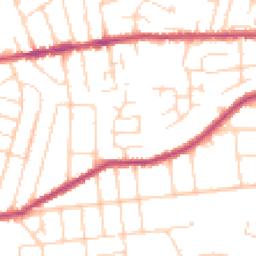 Daytime road noise heatmap for NG3 7HD