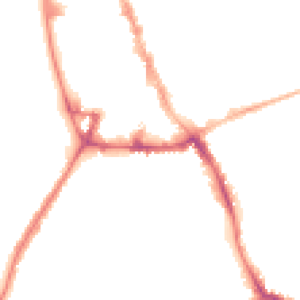 Night-time road noise heatmap for NG31 6DP