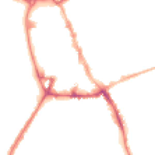 Night-time road noise heatmap for NG31 6EE
