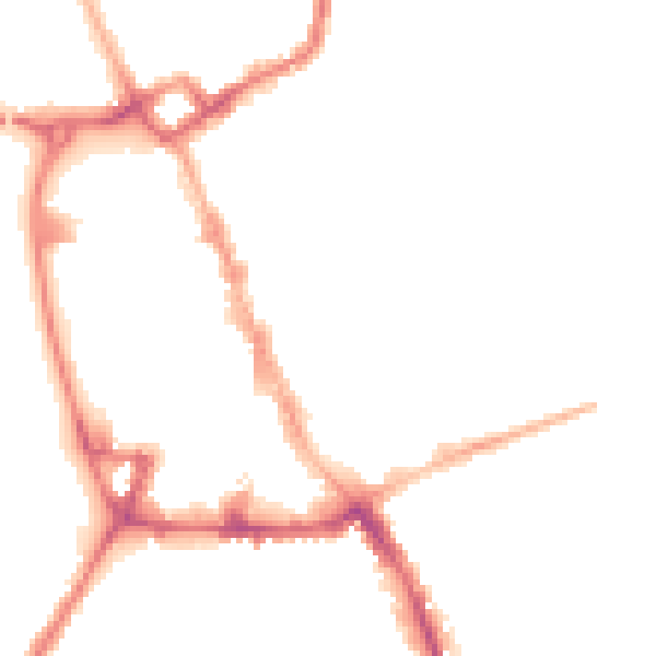 Night-time road noise heatmap for NG31 6SE