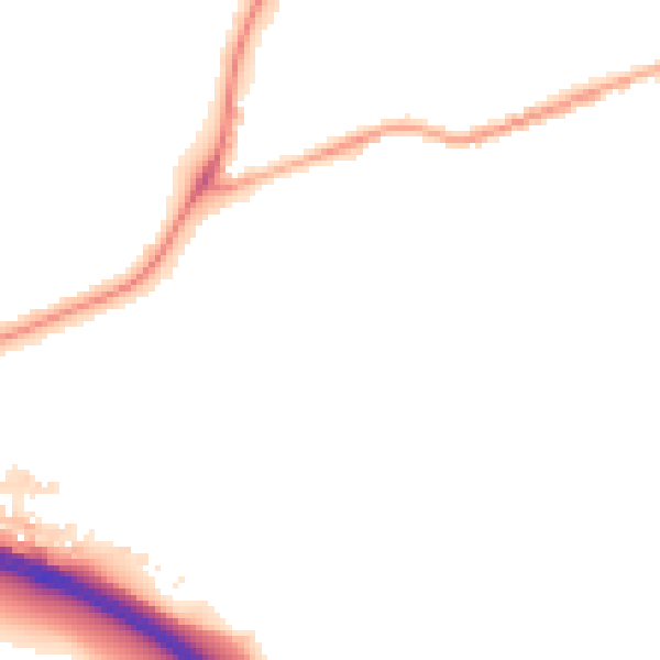 Night-time road noise heatmap for NG31 7FD