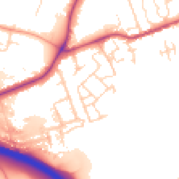 Daytime road noise heatmap for NG31 7FS