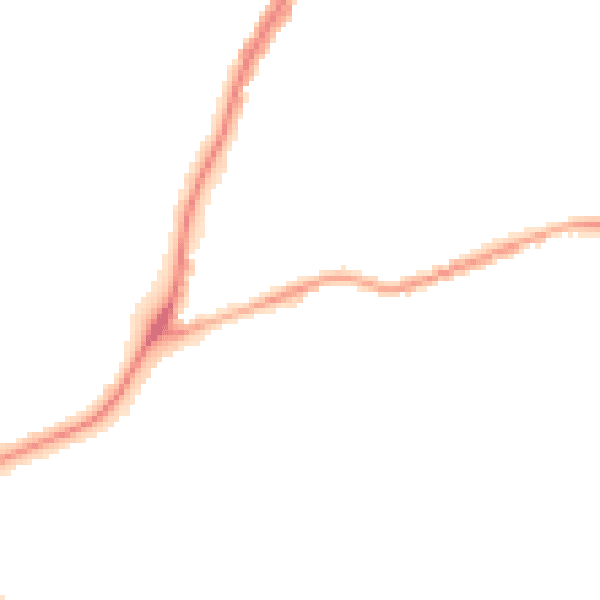 Night-time road noise heatmap for NG31 7GJ