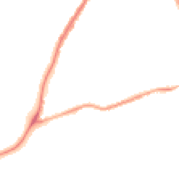 Night-time road noise heatmap for NG31 7GQ