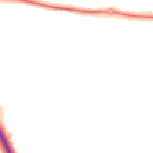 Night-time road noise heatmap for NG31 7LT